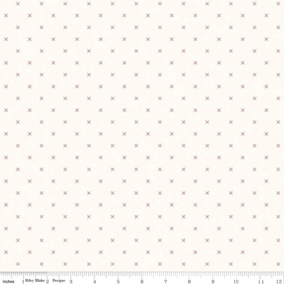 Riley Blake - Bee Backgrounds - Cross Stitch Cayenne Riley Blake 