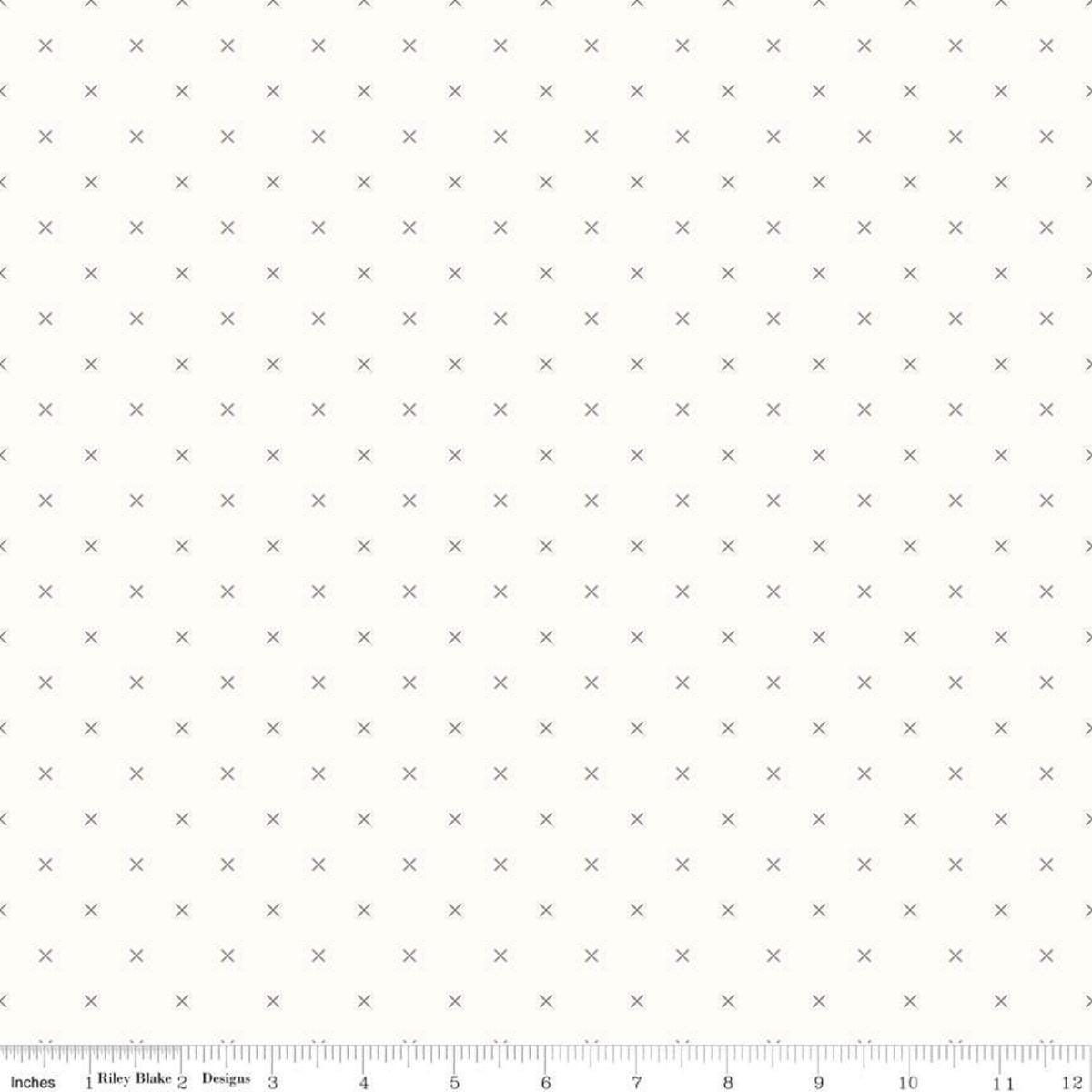 Riley Blake - Bee Backgrounds - Cross Stitch Gray Riley Blake 