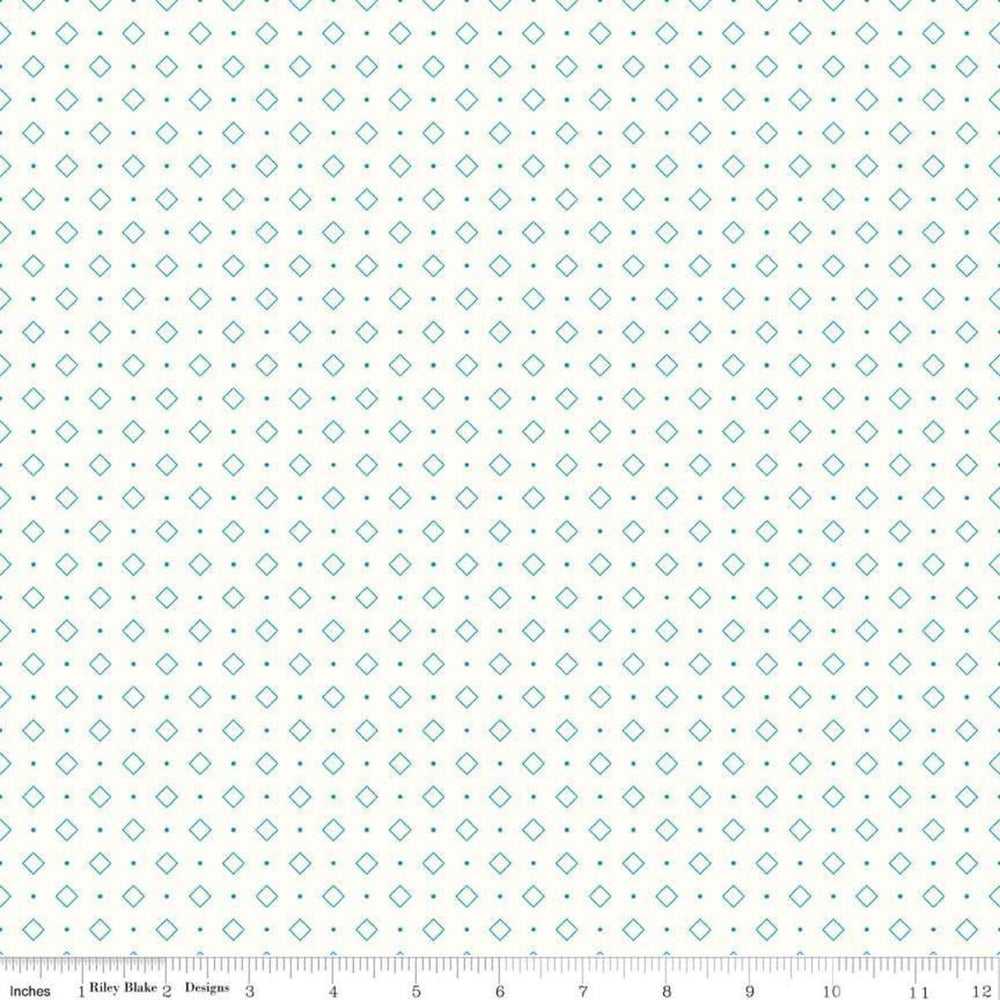 Riley Blake - Bee Backgrounds - Diamond Turquoise Riley Blake 