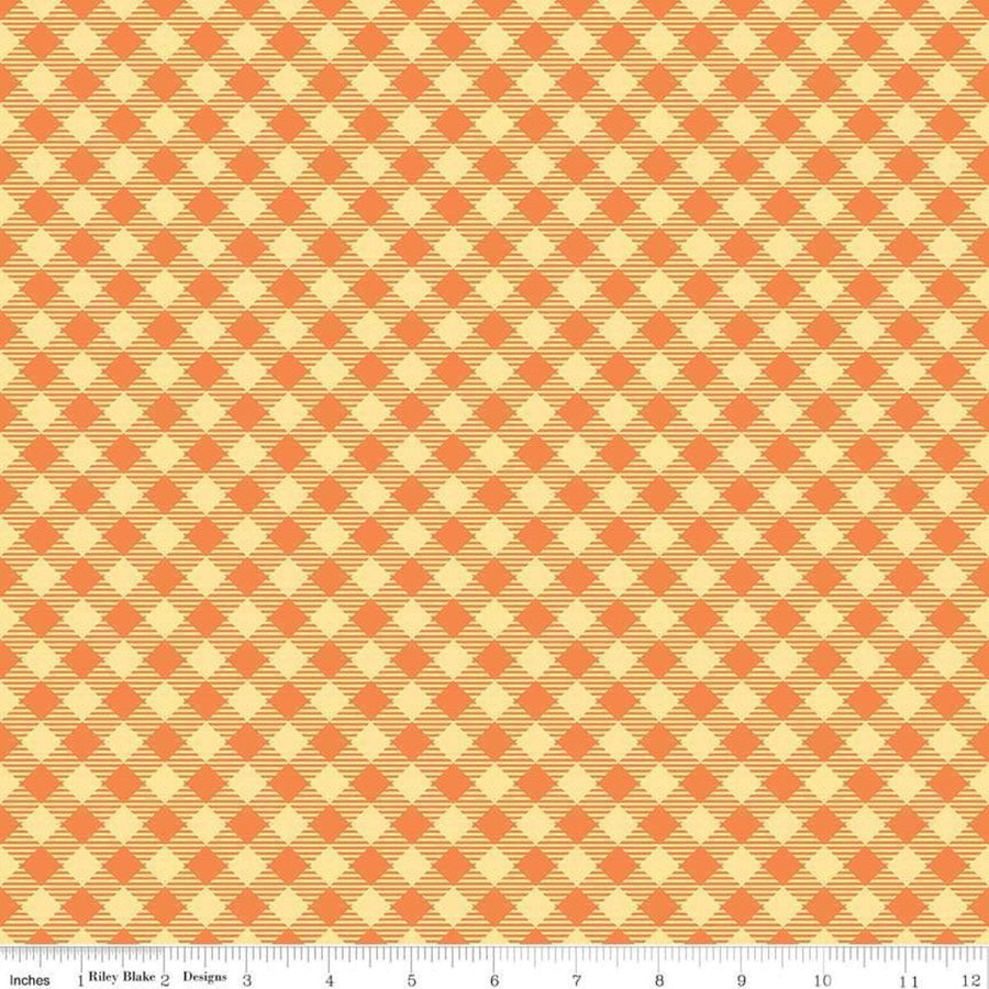 Riley Blake - Lori Holt Bee Basics - Gingham Orange Riley Blake 