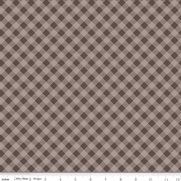 Riley Blake - Lori Holt Bee Basics - Gingham Raisin Riley Blake 