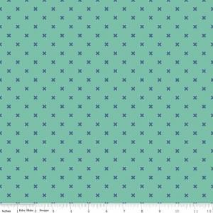 Riley Blake - Lori Holt Bee Basics - Stitch Teal Riley Blake 