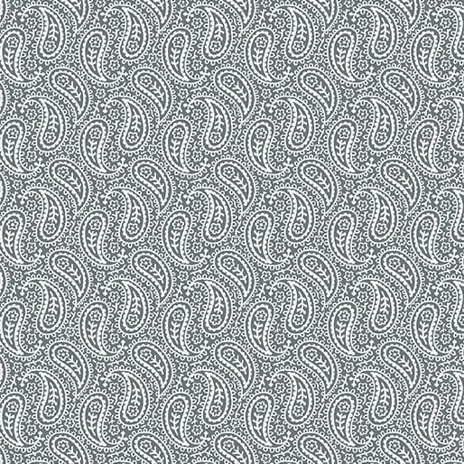 Bandana Medley - Bandana Paisley Gray Benartex 