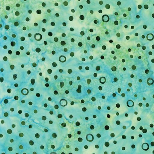 Benartex - Bali Palettes Caribbean - Bubbles Seabreeze/Sage Benartex 