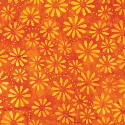 Benartex - Bali Palettes Summer - Daisy Tangerine Benartex 