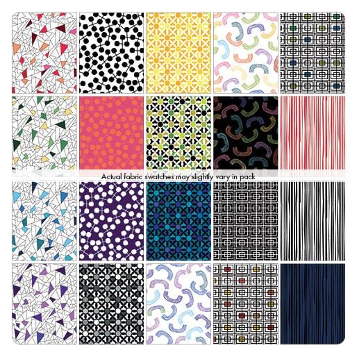 Benartex - Black White & Bright - Fat Quarter Box Benartex 