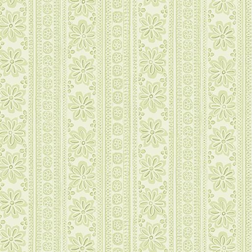 Benartex - Sweet Baby Rose - Soft Stripe Light Green Benartex 