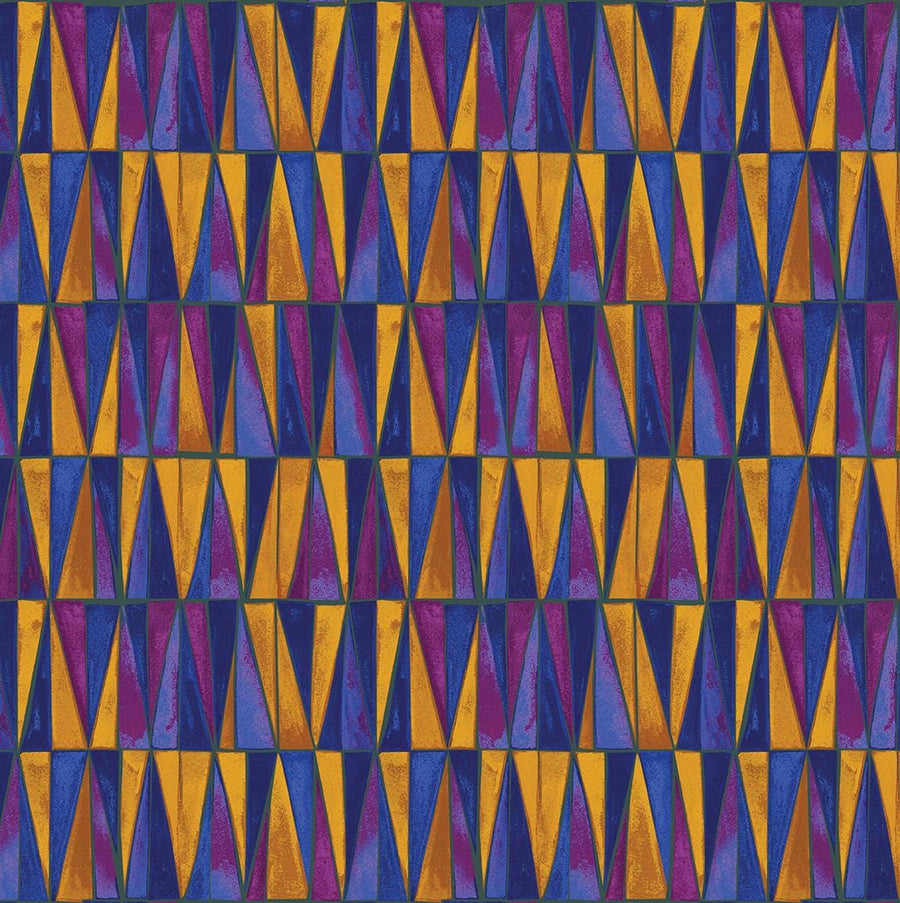 Benartex - Watercolor Geometry - Prism Purple Gold Benartex 