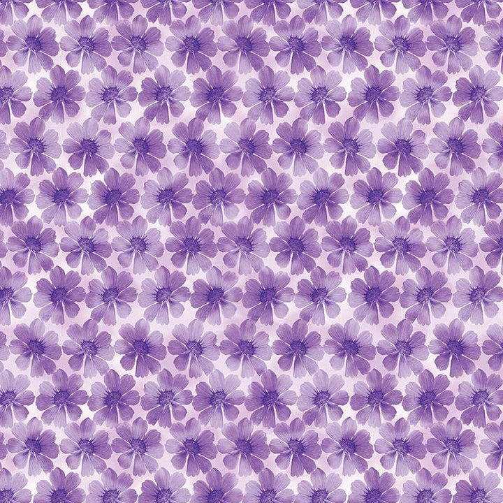 Kanvas Studio - Potpourri -  Potpourri Blossoms Purple Benartex 