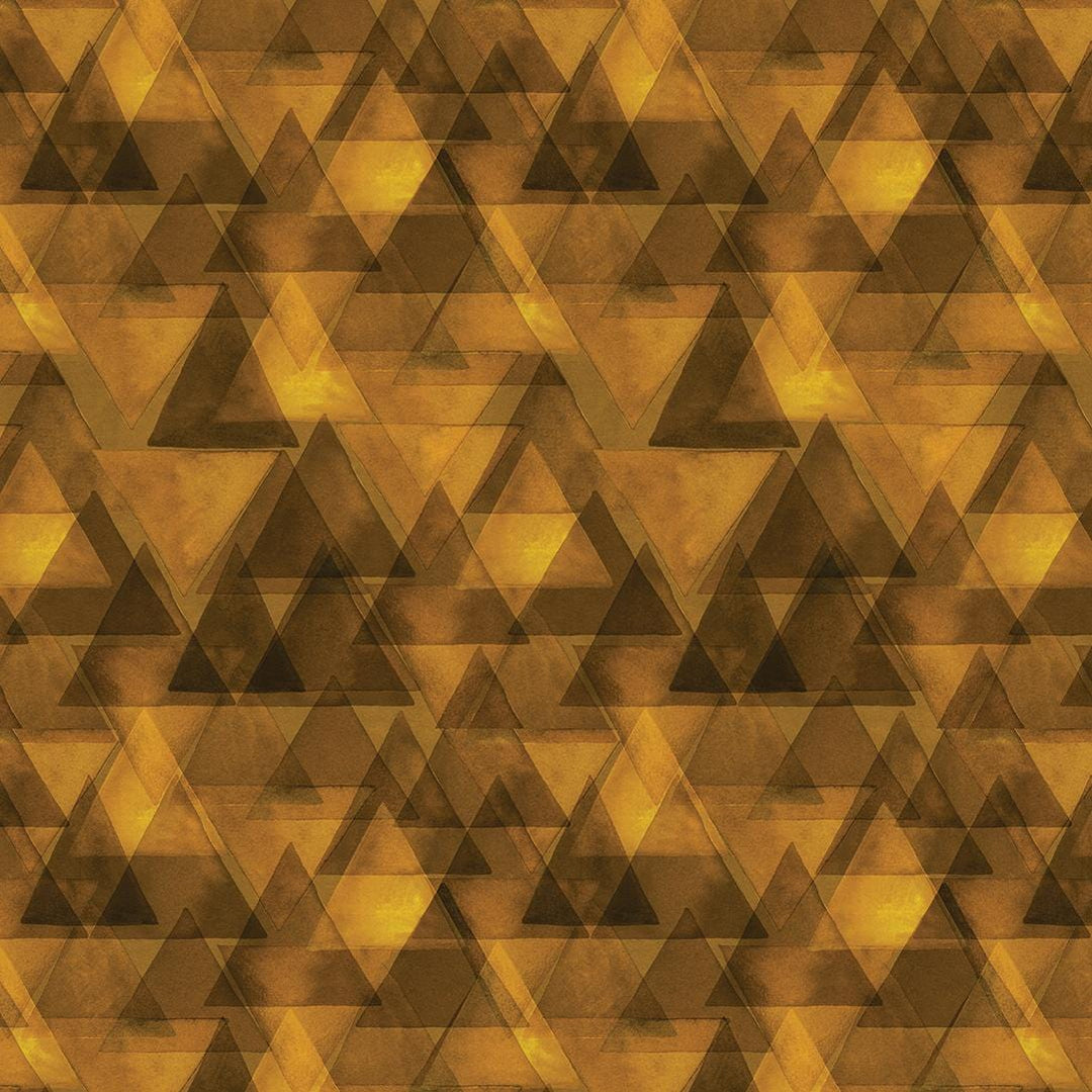 Raining Triangles Gold Benartex 