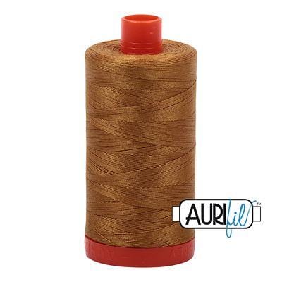 Aurifil Cotton Mako 50wt 1300m - Large Spool in Brass 2975 BREWER 