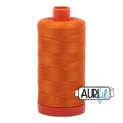 Aurifil Cotton Mako 50wt 1300m - Large Spool in Bright Orange 1133 BREWER 