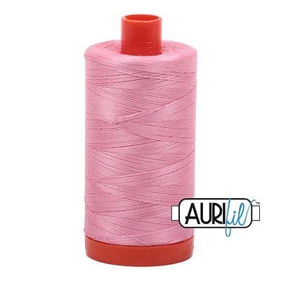 Aurifil Cotton Mako 50wt 1300m - Large Spool in Bright Pink 2425 BREWER 