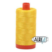 Aurifil Cotton Mako 50wt 1300m - Large Spool in Canary 2120 BREWER 
