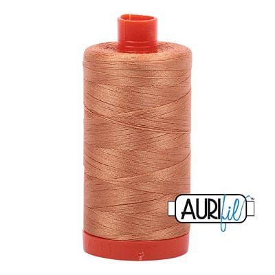 Aurifil Cotton Mako 50wt 1300m - Large Spool in Caramel 2210 BREWER 