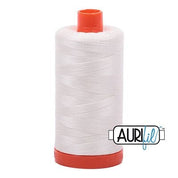 Aurifil Cotton Mako 50wt 1300m -  Large Spool in Chalk 2026 BREWER 