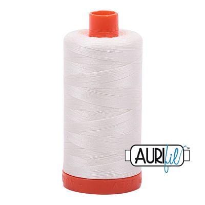 Aurifil Cotton Mako 50wt 1300m -  Large Spool in Chalk 2026 BREWER 