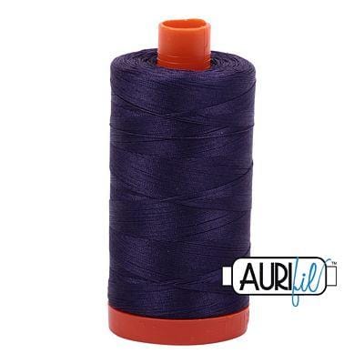 Aurifil Cotton Mako 50wt 1300m - Large Spool in Dark Dusty Grape 2581 BREWER 