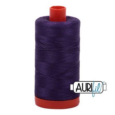 Aurifil Cotton Mako 50wt 1300m - Large Spool in Dark Violet 2582 BREWER 
