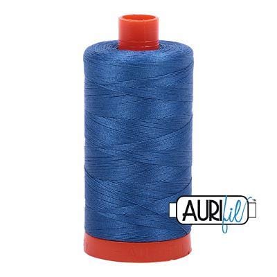 Aurifil Cotton Mako 50wt 1300m - Large Spool in Delft Blue 2730 BREWER 