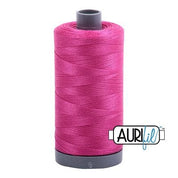 Aurifil Cotton Mako 50wt 1300m - Large Spool in Fuchsia 4020 BREWER 