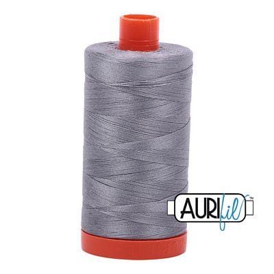 Aurifil Cotton Mako 50wt 1300m -  Large Spool in Gray 2605 BREWER 