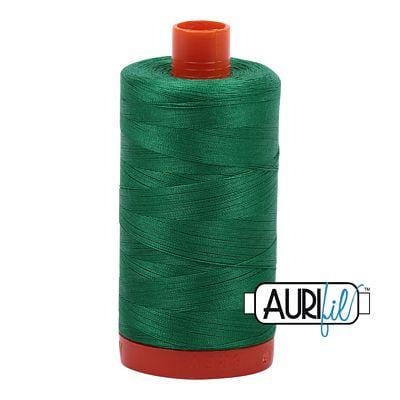 Aurifil Cotton Mako 50wt 1300m - Large Spool in Green 2870 BREWER 