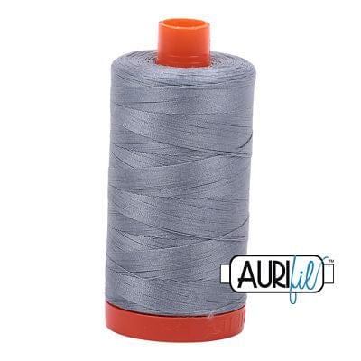 Aurifil Cotton Mako 50wt 1300m -  Large Spool in Light Blue Gray 2610 BREWER 