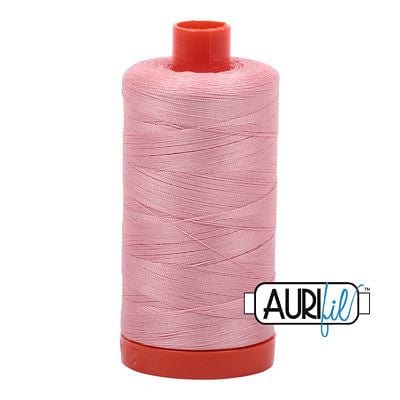 Aurifil Cotton Mako 50wt 1300m - Large Spool in Light Peony 2437 BREWER 