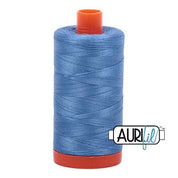 Aurifil Cotton Mako 50wt 1300m - Large Spool in Light Wedgewood 2725 BREWER 