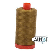 Aurifil Cotton Mako 50wt 1300m - Large Spool in Medium Olive 2910 BREWER 