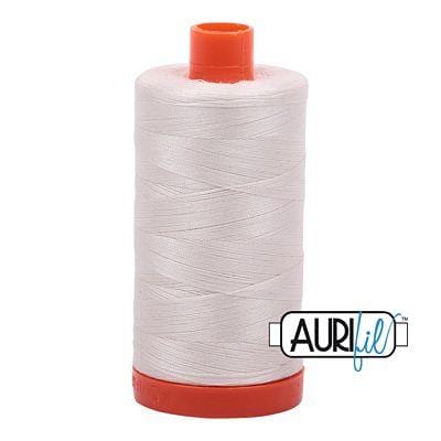 Aurifil Cotton Mako 50wt 1300m - Large Spool in Muslin 2311 BREWER 