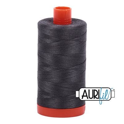 Aurifil Cotton Mako 50wt 1300m - Large Spool in Pewter 2630 BREWER 