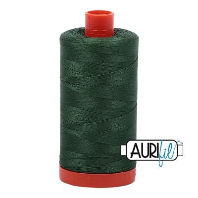 Aurifil Cotton Mako 50wt 1300m - Large Spool in Pine 2892 BREWER 