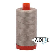 Aurifil Cotton Mako 50wt 1300m -  Large Spool in Stone 2324 BREWER 