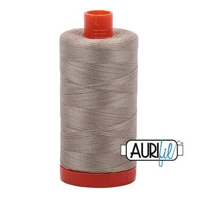 Aurifil Cotton Mako 50wt 1300m -  Large Spool in Stone 2324 BREWER 