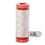 Aurifil Cotton Mako 50wt 200m - Silver White 2309 8057252105252