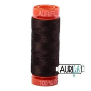 Aurifil Cotton Mako 50wt 200m - Very Dark Bark 1130 BREWER 