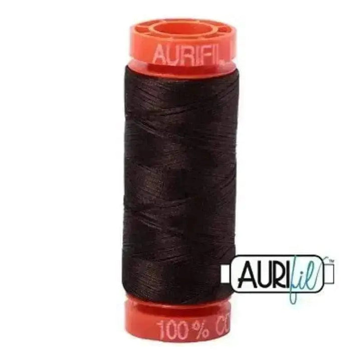 Aurifil Cotton Mako 50wt 200m - Very Dark Bark 1130 BREWER 