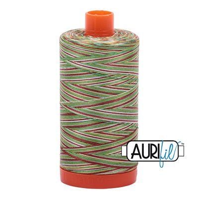 Aurifil Vari Mako 50wt 1300m - Large Spool in Leaves 4650 BREWER 