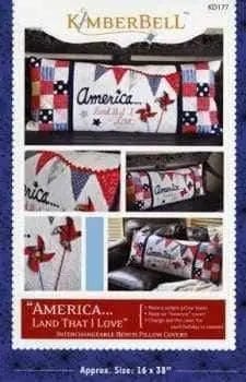 Bench Pillow: America Land that I Love Pattern BREWER 