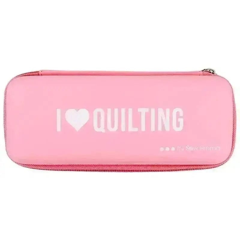 It's Sew Emma - I Love Quilting Rotary Cutter Case - Pink BREWER 