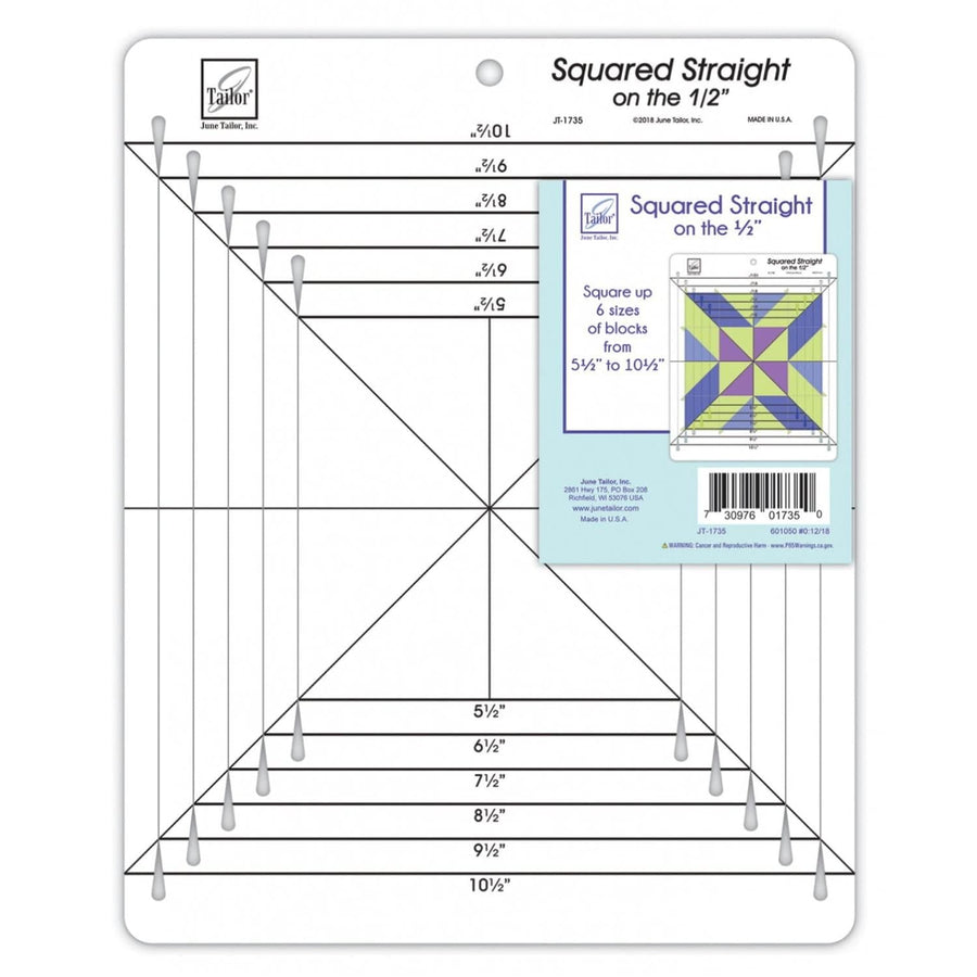 June Tailor Inc - Squared Straight on the .5 in Ruler BREWER 