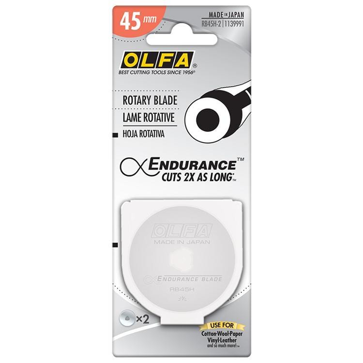 OLFA - 45mm Endurance Blades 2ct BREWER 