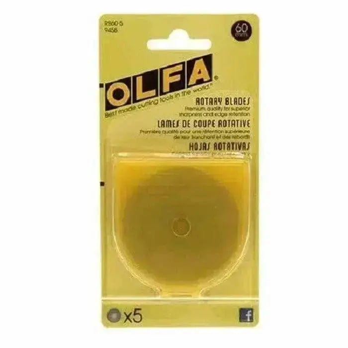 Olfa 60mm Rotary Blade 5/pk BREWER 