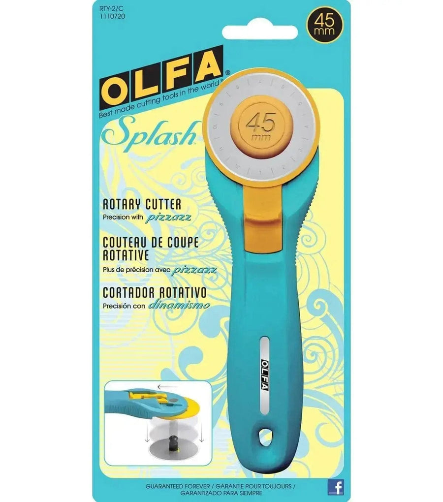 Olfa Splash Rotary Cutter - 45mm BREWER 