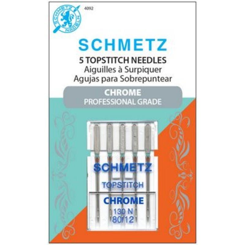 Schmetz Chrome Topstitch 80/12 BREWER 