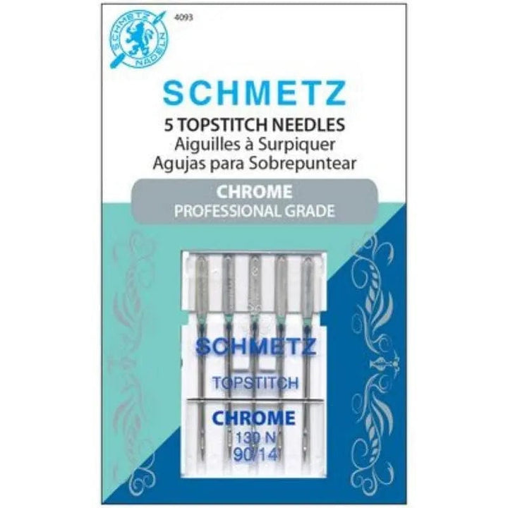 Schmetz Chrome Topstitch 90/14 BREWER 