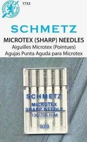 Schmetz Microtex 60/8 Needles BREWER 