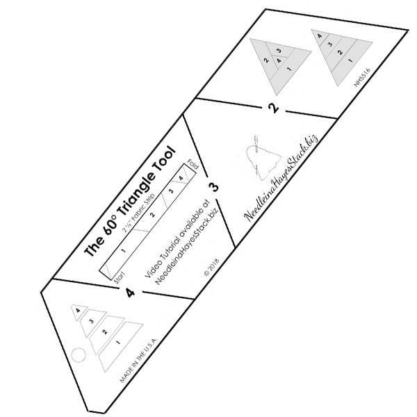 The 60 Degree Triangle Tool / Ruler - Stitchin Heaven